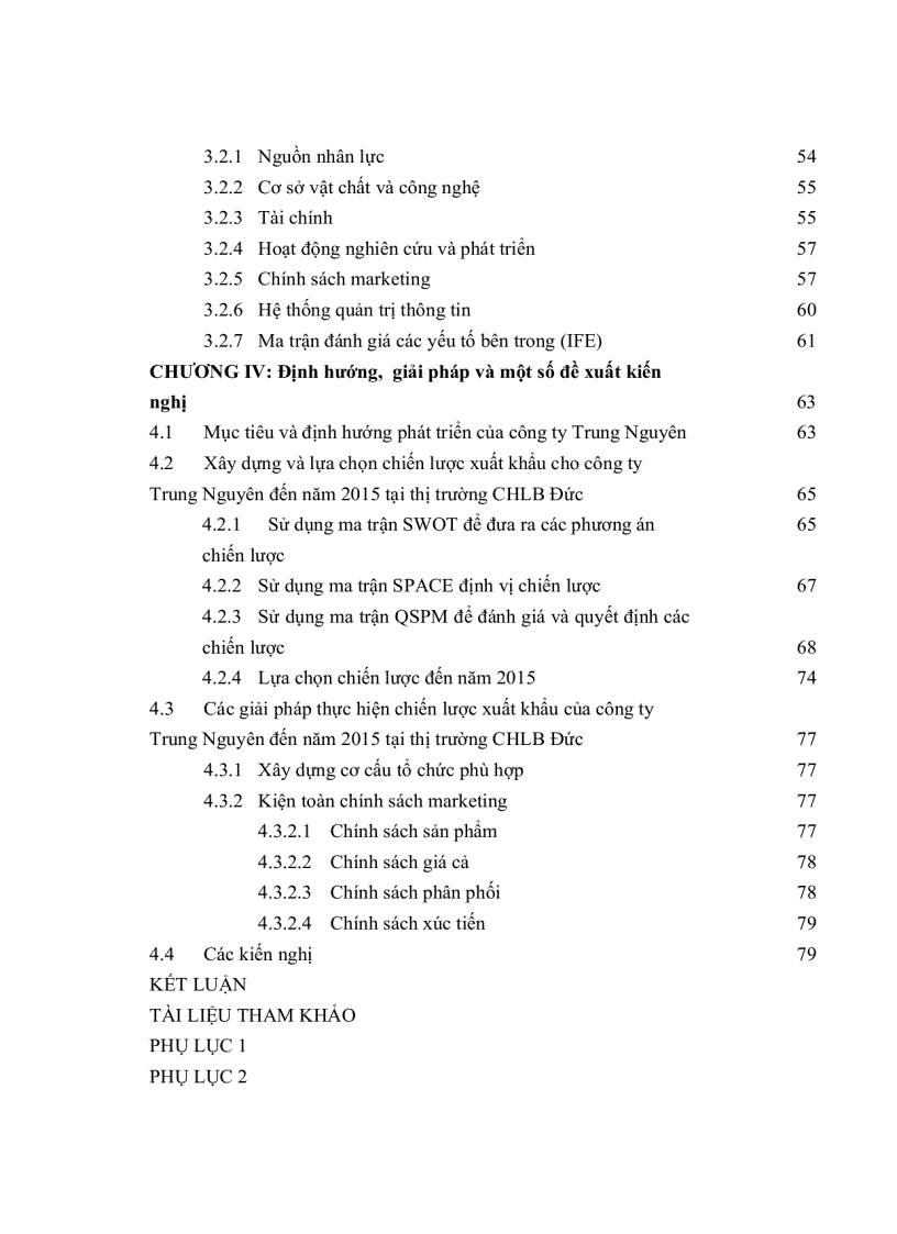 image for page Định hướng chiến lược xuất khẩu của Công ty Trung Nguyên vào thị trường CHLB Đức đến năm 2015