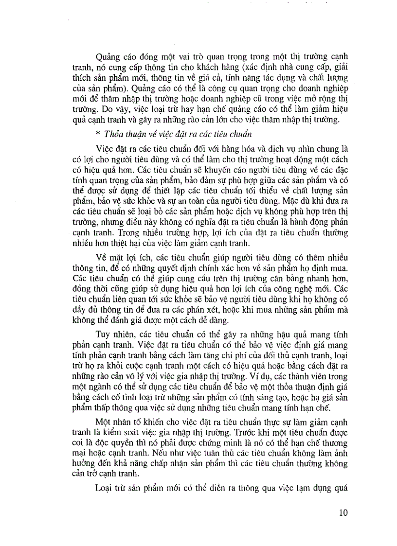 image for page Cơ sở khoa học xác định hạn chế cạnh tranh của các thỏa thuận và các tiêu chí cho phép miễn trừ trong luật cạnh tranh