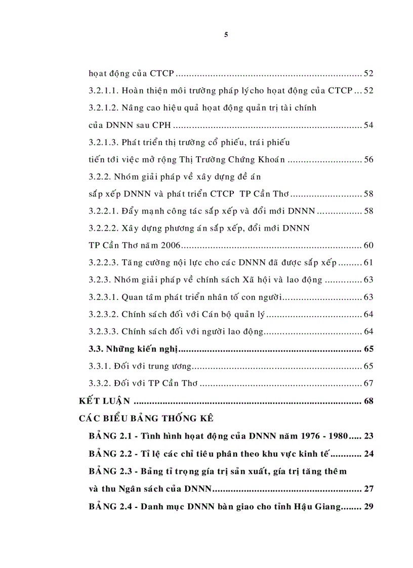 image for page Đánh giá hiệu quả hoạt động của doanh nghiệp Nhà nước sau cổ phần hóa trên địa bàn thành phố Cần Thơ