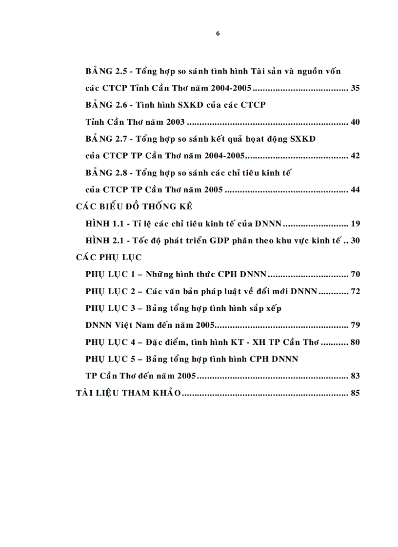 image for page Đánh giá hiệu quả hoạt động của doanh nghiệp Nhà nước sau cổ phần hóa trên địa bàn thành phố Cần Thơ