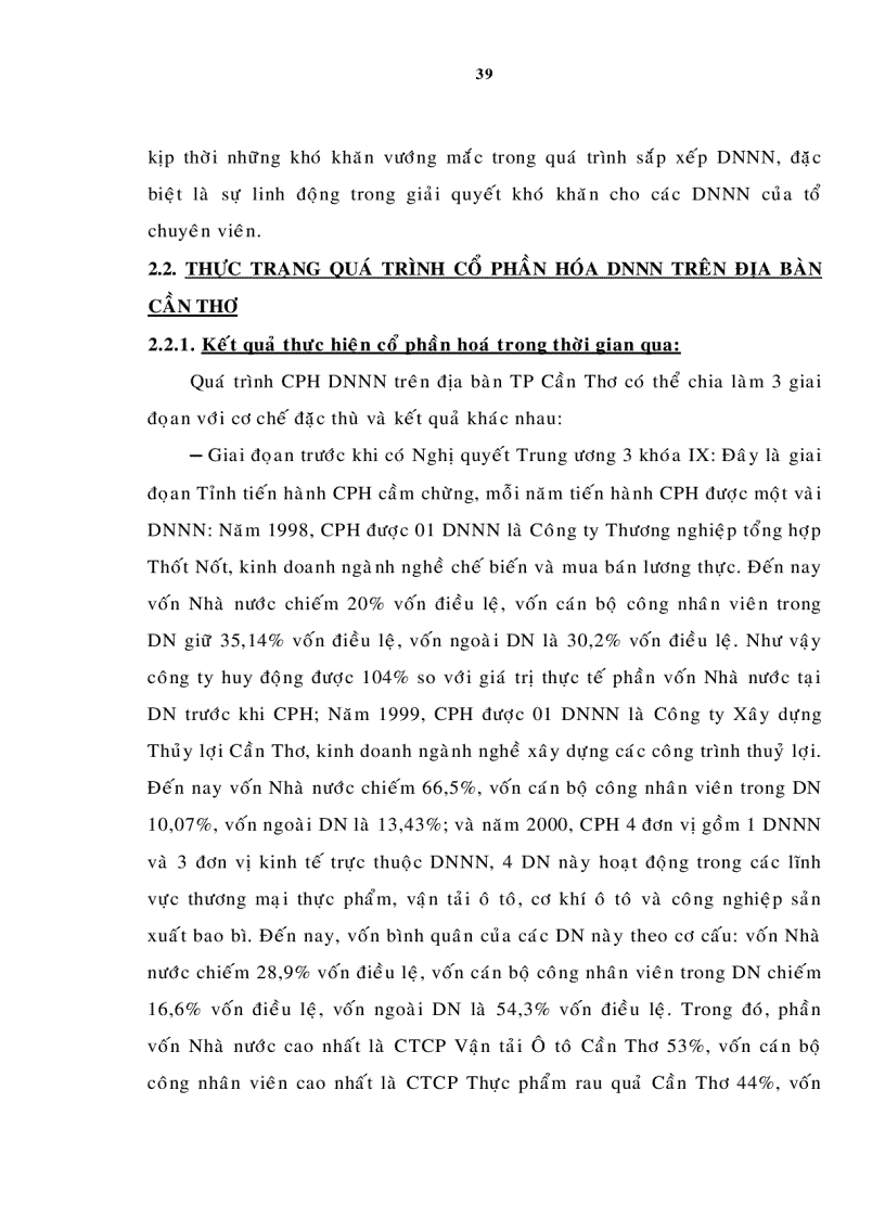 image for page Đánh giá hiệu quả hoạt động của doanh nghiệp Nhà nước sau cổ phần hóa trên địa bàn thành phố Cần Thơ