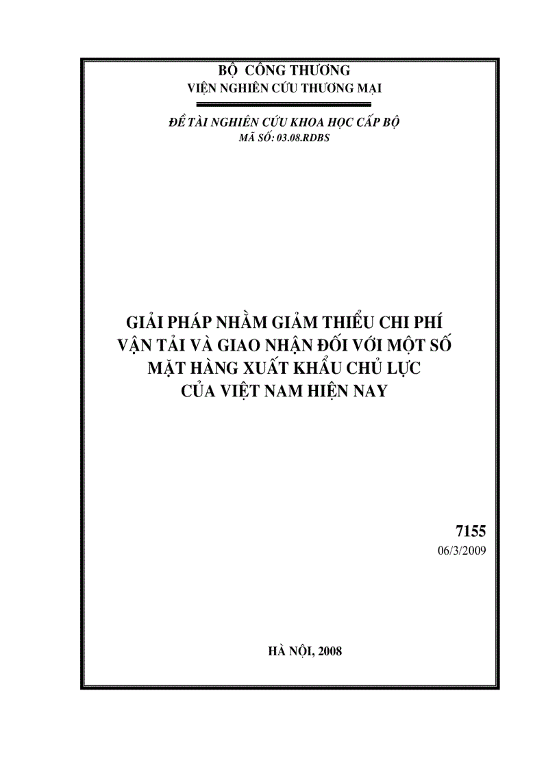 image for page Giải pháp nhằm giảm thiểu chi phí vận tải và giao nhận đối với một số mặt hàng xuất khẩu chủ lực của Việt Nam hiện nay