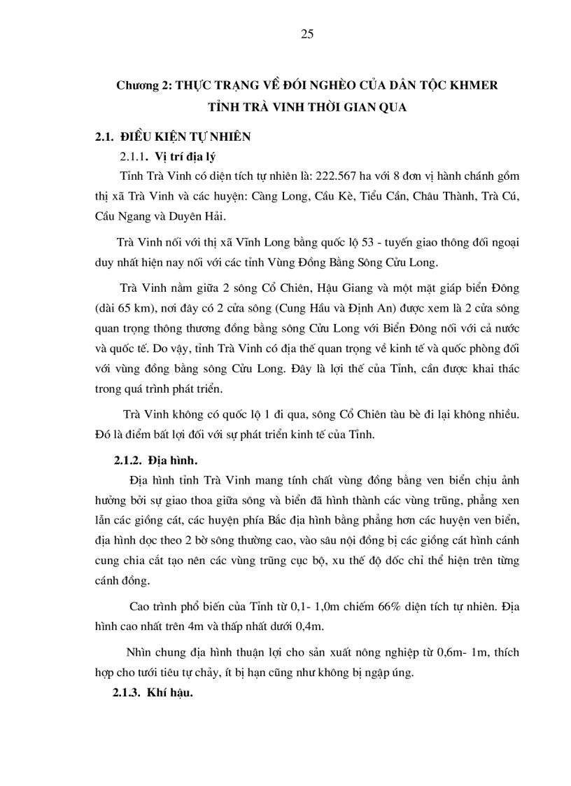 image for page Giải pháp chiến lược xóa đói giảm nghèo phát triển kinh tế bền vững trong vùng dân tộc Khmer ở tỉnh Trà Vinh giai đoạn 2006 2015