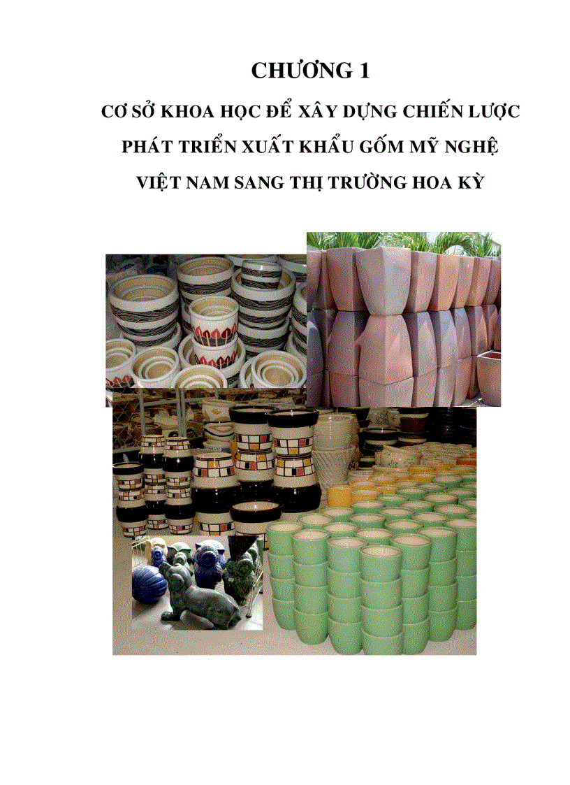 image for page Xây dựng chiến lược phát triển xuất khẩu gốm mỹ nghệ Việt Nam sang thị trường Hoa Kỳ đến năm 2015