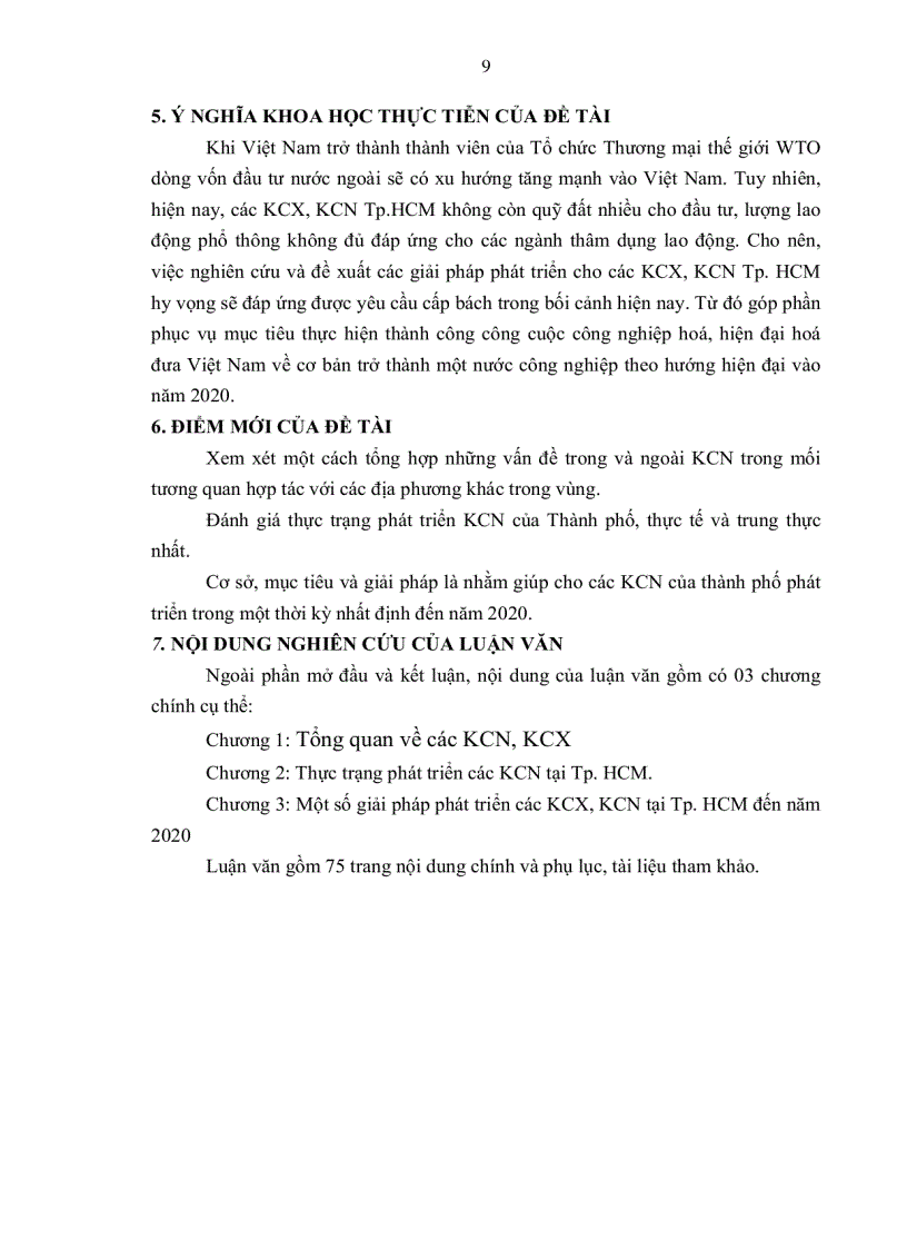 image for page Một số giải pháp phát triển khu chế xuất và khu công nghiệp Tp Hồ Chí Minh đến năm 2020