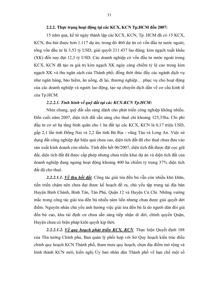 image for page Một số giải pháp phát triển khu chế xuất và khu công nghiệp Tp Hồ Chí Minh đến năm 2020