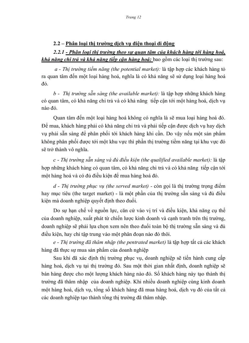 image for page Một số giải pháp phát triển thị trường dịch vụ điện thoại di động của Tập đoàn Bưu chính Viễn thông Việt Nam đến năm 2015