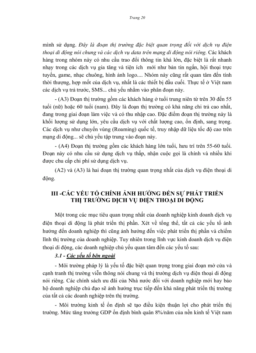 image for page Một số giải pháp phát triển thị trường dịch vụ điện thoại di động của Tập đoàn Bưu chính Viễn thông Việt Nam đến năm 2015