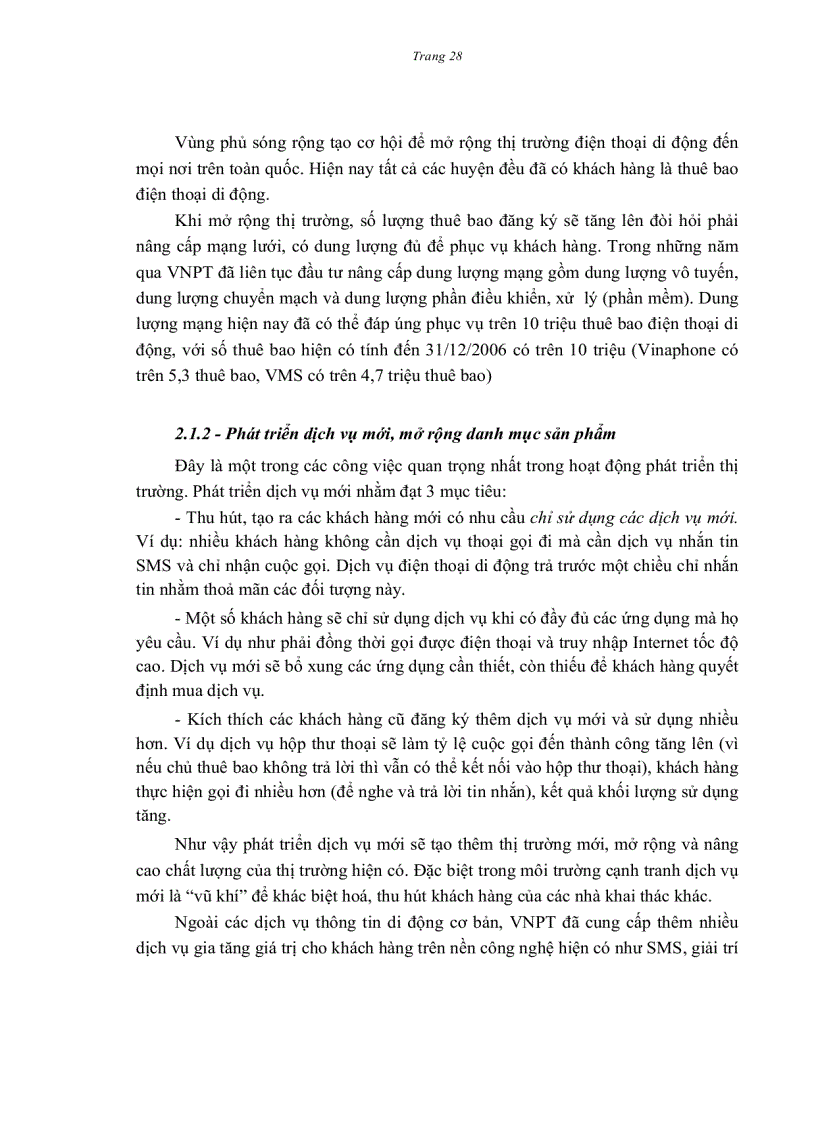 image for page Một số giải pháp phát triển thị trường dịch vụ điện thoại di động của Tập đoàn Bưu chính Viễn thông Việt Nam đến năm 2015
