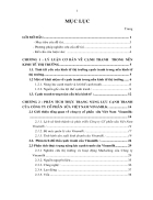 Giải pháp nâng cao năng lực cạnh tranh của Công ty Cổ phần sữa Việt Nam Vinamilk đến năm 2010