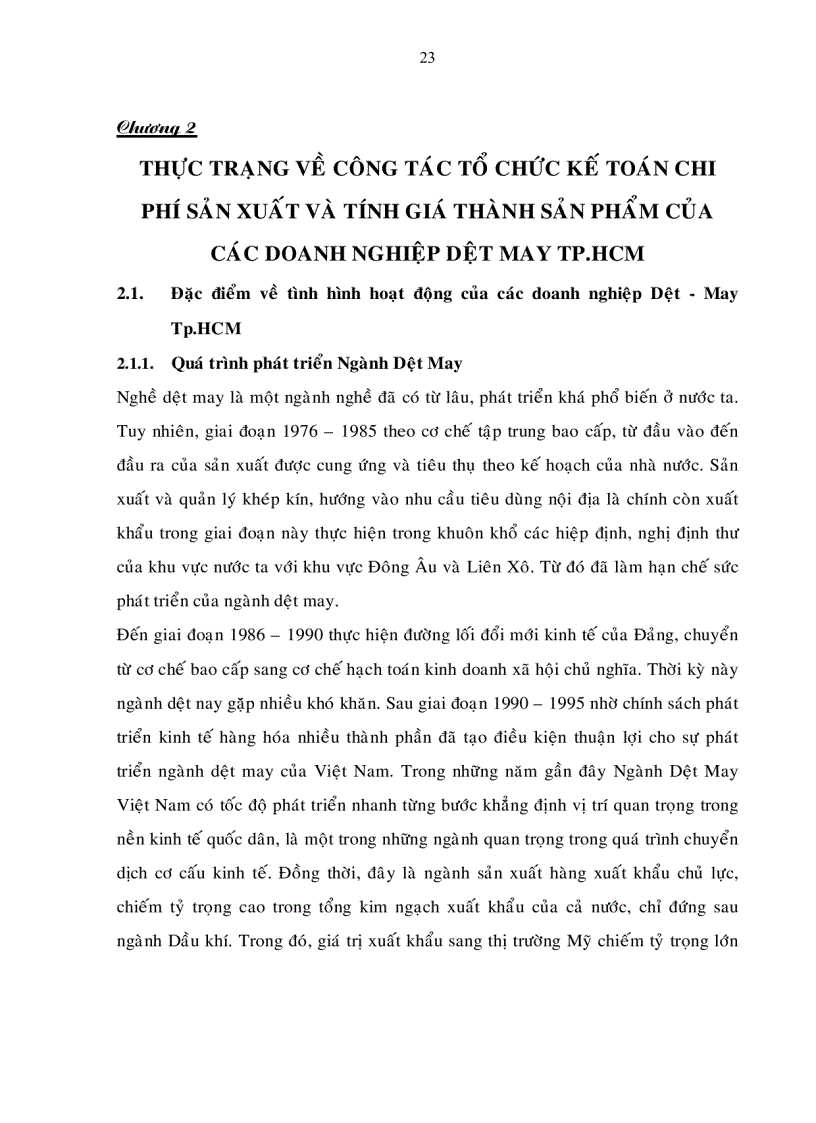 image for page Hoàn thiê n công ta c tô chư c kê toán phi sa n xuâ t va phương pha p ti nh gia tha nh sa n phâ m cu a ca c doanh nghiê p dê t may Tha nh phô Hô Chi Minh