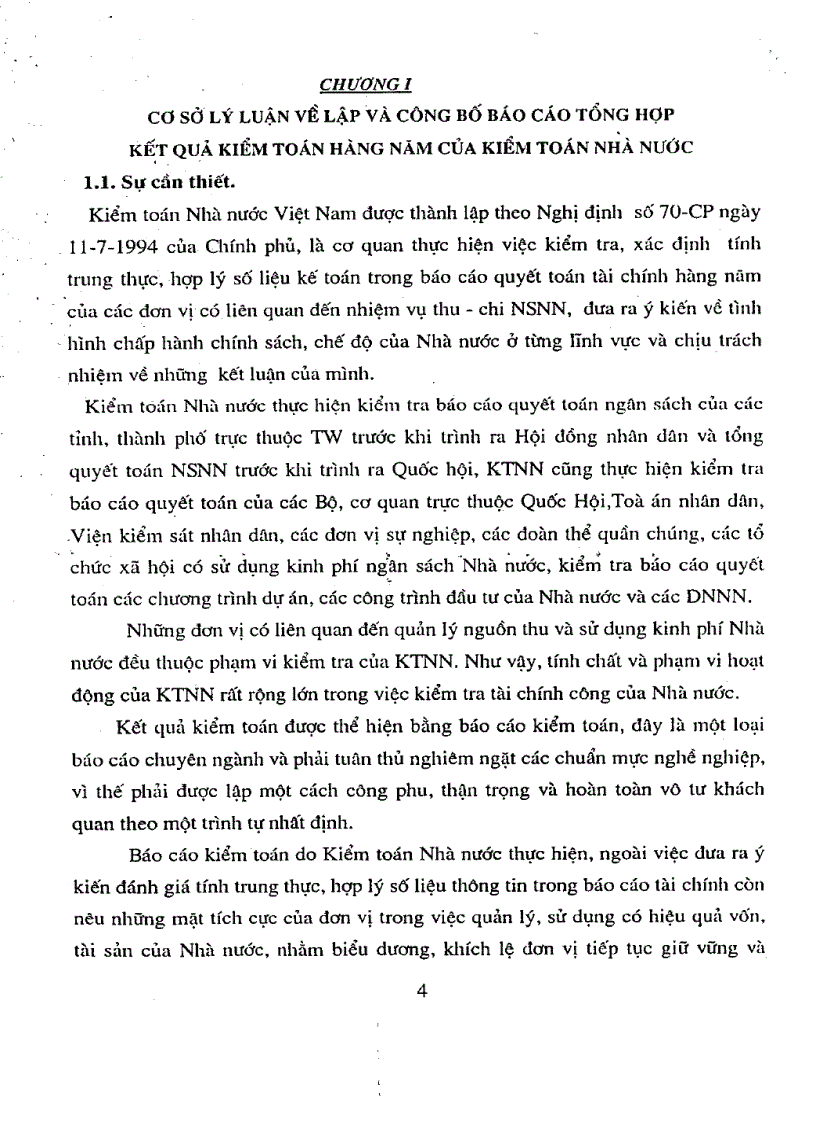 image for page Hoàn thiện nội dung phương pháp lập và công bố báo cáo tổng hợp kết quả kiểm toán hàng năm của kiểm toán Nhà nước