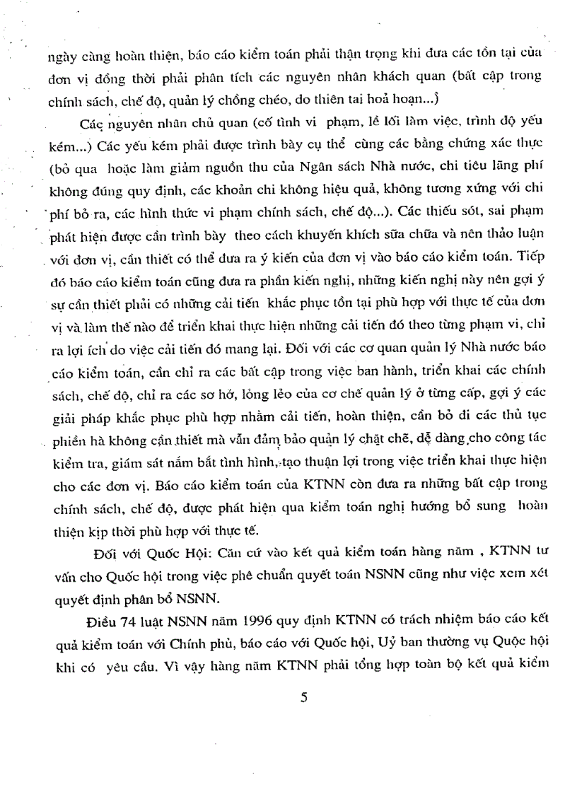 image for page Hoàn thiện nội dung phương pháp lập và công bố báo cáo tổng hợp kết quả kiểm toán hàng năm của kiểm toán Nhà nước