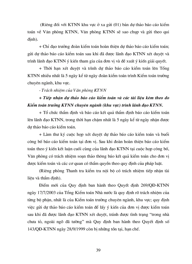 image for page Hoàn thiện quy trình lập xét duyệt và thông qua báo cáo kiểm toán và quy trình lập báo cáo tổng hợp kết quả kiểm toán hàng năm của Kiểm toán Nhà nước