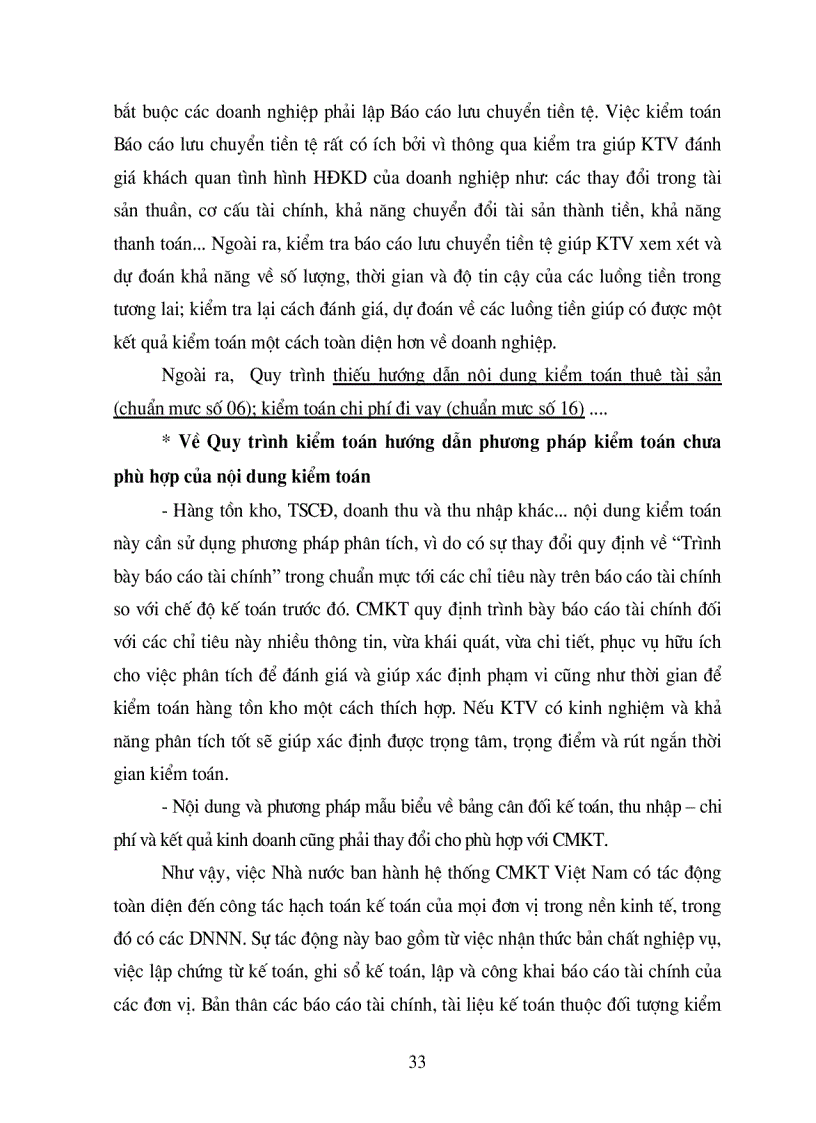 image for page Những chuẩn mực của kế toán Việt Nam đến kiểm toán báo cáo tài chính doanh nghiệp nhà nước và yêu cầu hoàn thiện nội dung quy trình kiểm toán báo cáo tài chính DNNN của kiểm toán nhà nước