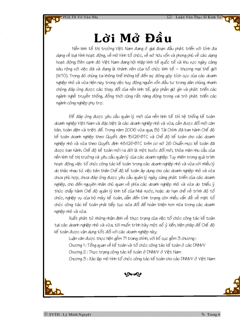 image for page Tổ chức công tác kế toán tại các doanh nghiệp nhỏ và vừa ở Việt Nam
