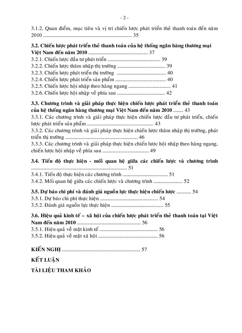 Chiến lược phát triển thẻ thanh toán của hệ thống Ngân hàng Thương mại Việt Nam đến năm 2010