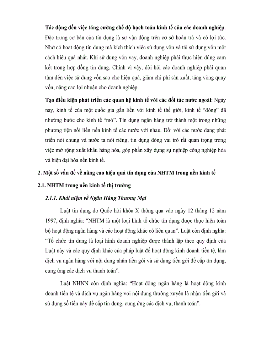 image for page Giải pháp nâng cao hiệu quả tín dụng của Ngân hàng Thương mại đối với các doanh nghiệp vừa và nhỏ trên địa bàn TP HCM giai đoạn 2006 2010