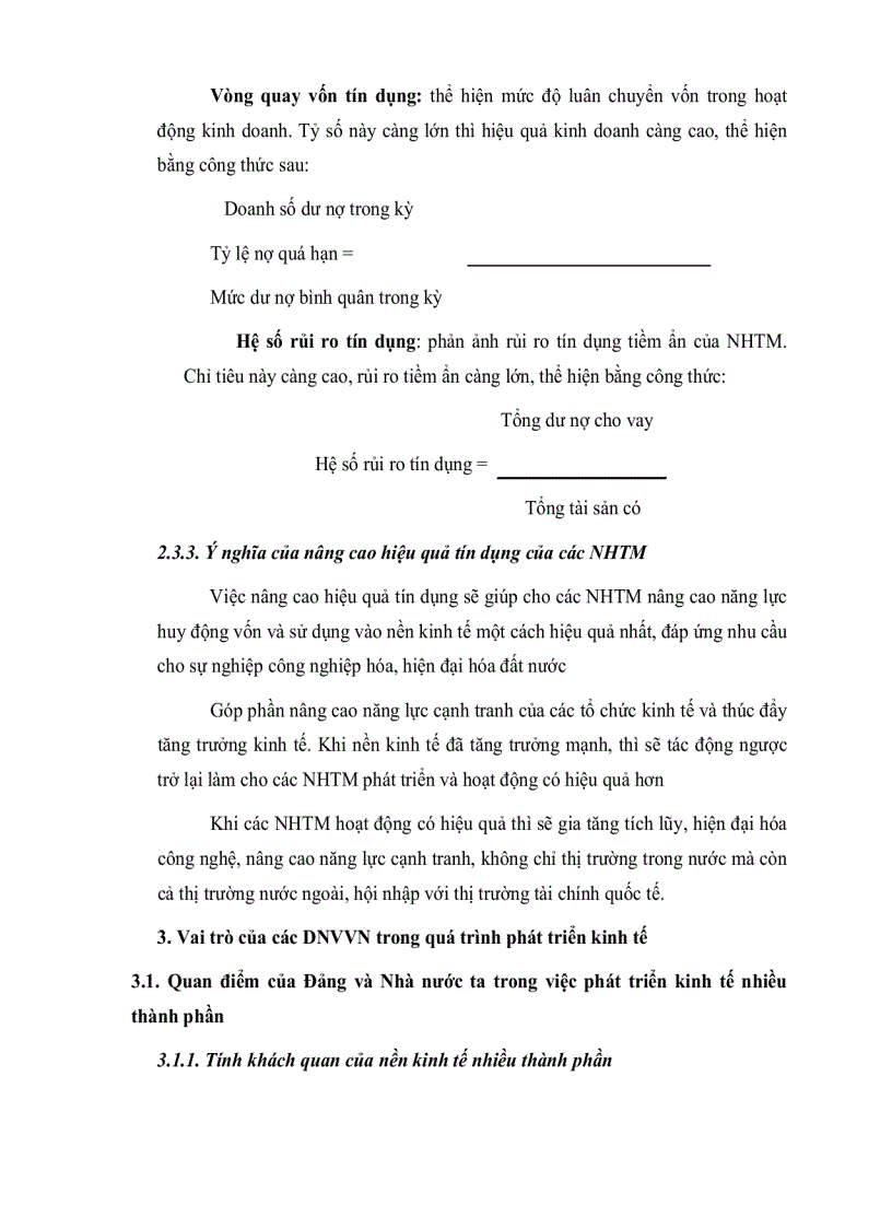 image for page Giải pháp nâng cao hiệu quả tín dụng của Ngân hàng Thương mại đối với các doanh nghiệp vừa và nhỏ trên địa bàn TP HCM giai đoạn 2006 2010