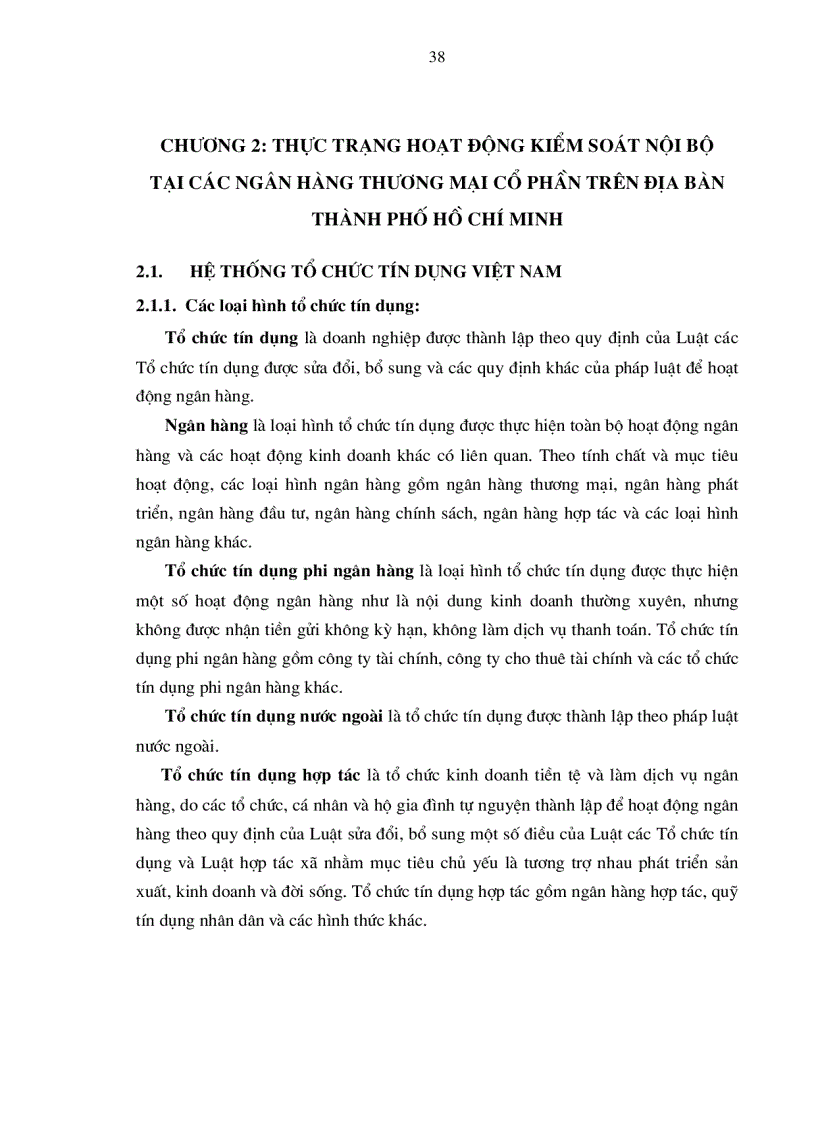 image for page Hoàn thiện hệ thống kiểm soát nội bộ trong hoạt động kinh doanh của các ngân hàng thương mại cổ phần trên địa bàn Thành phố Hồ Chí Minh
