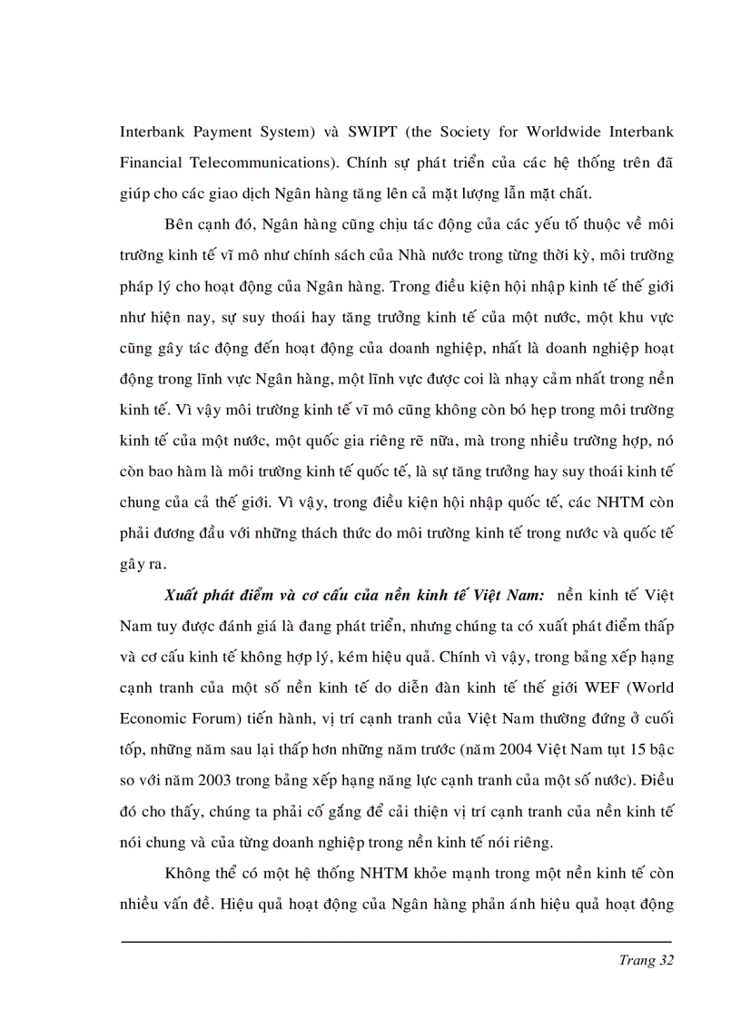 image for page Một số giải pháp nhằm nâng cao khả năng cạnh tranh của hệ thống NHTM Việt Nam trong tiến trình hội nhập Quốc tế