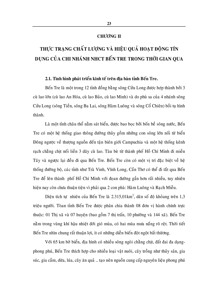image for page Nâng cao chất lượng và hiệu quả hoạt động tín dụng của chi nhánh Ngân hàng Công thương tỉnh Bến Tre góp phần thúc đẩy phát triển kinh tế địa phương