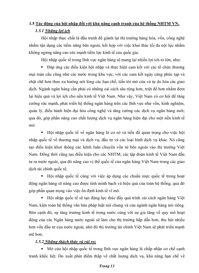 image for page Nâng cao khả năng cạnh tranh của ngân hàng Ngoại thương Việt Nam trong tiến trình hội nhập quốc tế