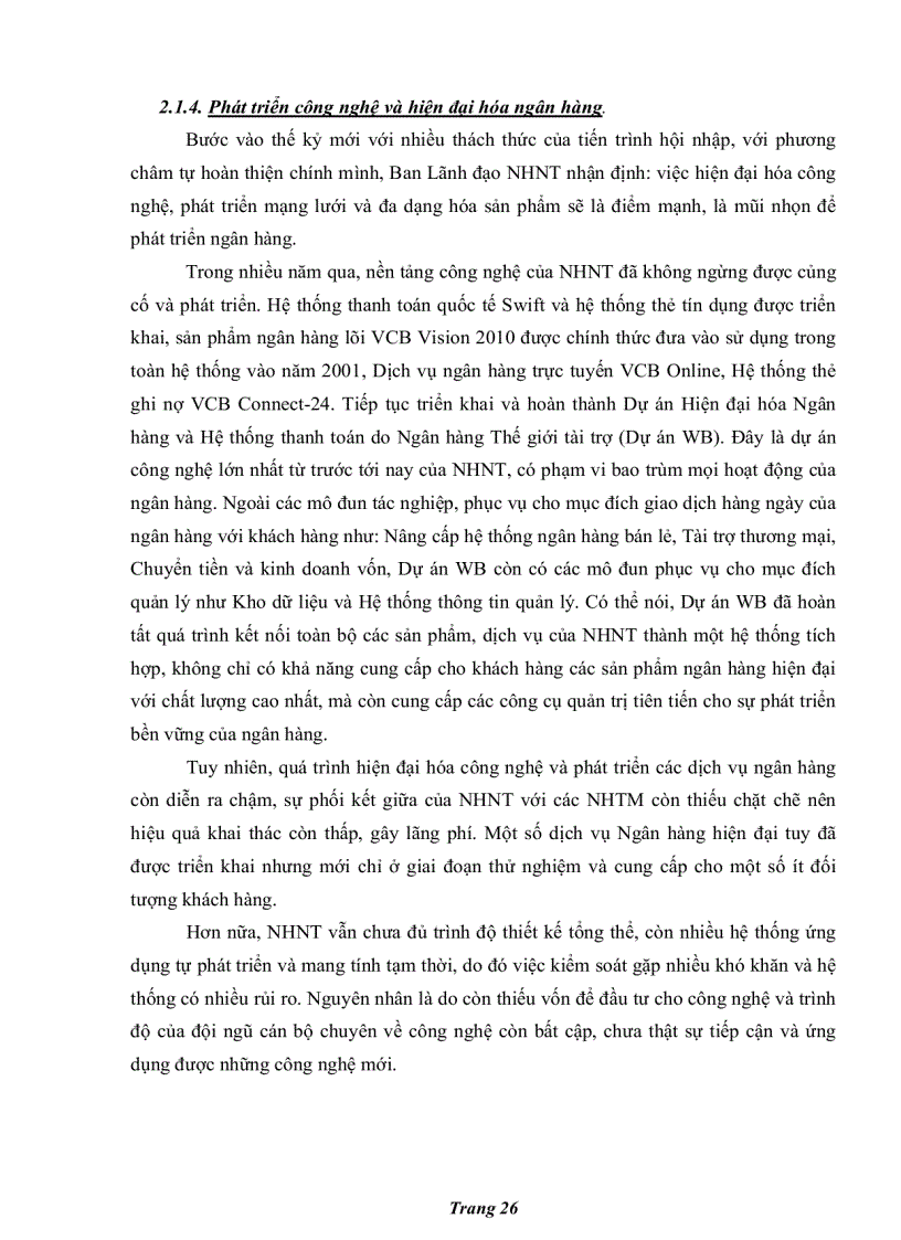 image for page Nâng cao khả năng cạnh tranh của ngân hàng Ngoại thương Việt Nam trong tiến trình hội nhập quốc tế