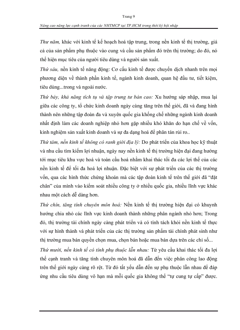 image for page Nâng cao năng lực cạnh tranh của các ngân hàng TMCP tại Thành phố Hồ Chí Minh trong thời kì hội nhập