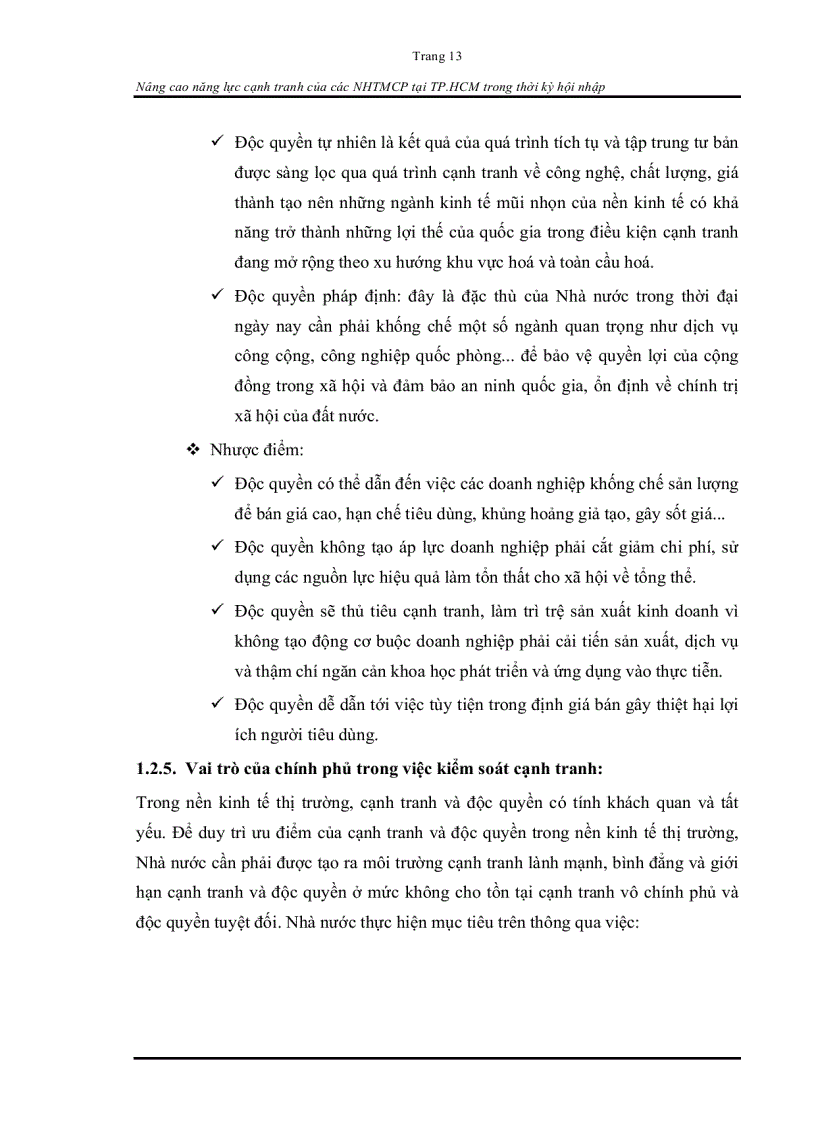 image for page Nâng cao năng lực cạnh tranh của các ngân hàng TMCP tại Thành phố Hồ Chí Minh trong thời kì hội nhập