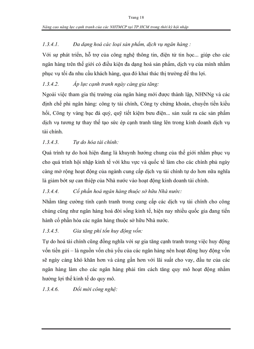 image for page Nâng cao năng lực cạnh tranh của các ngân hàng TMCP tại Thành phố Hồ Chí Minh trong thời kì hội nhập
