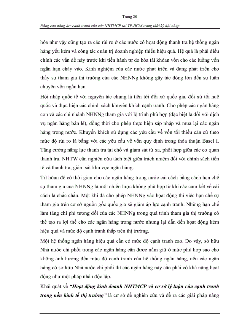 image for page Nâng cao năng lực cạnh tranh của các ngân hàng TMCP tại Thành phố Hồ Chí Minh trong thời kì hội nhập