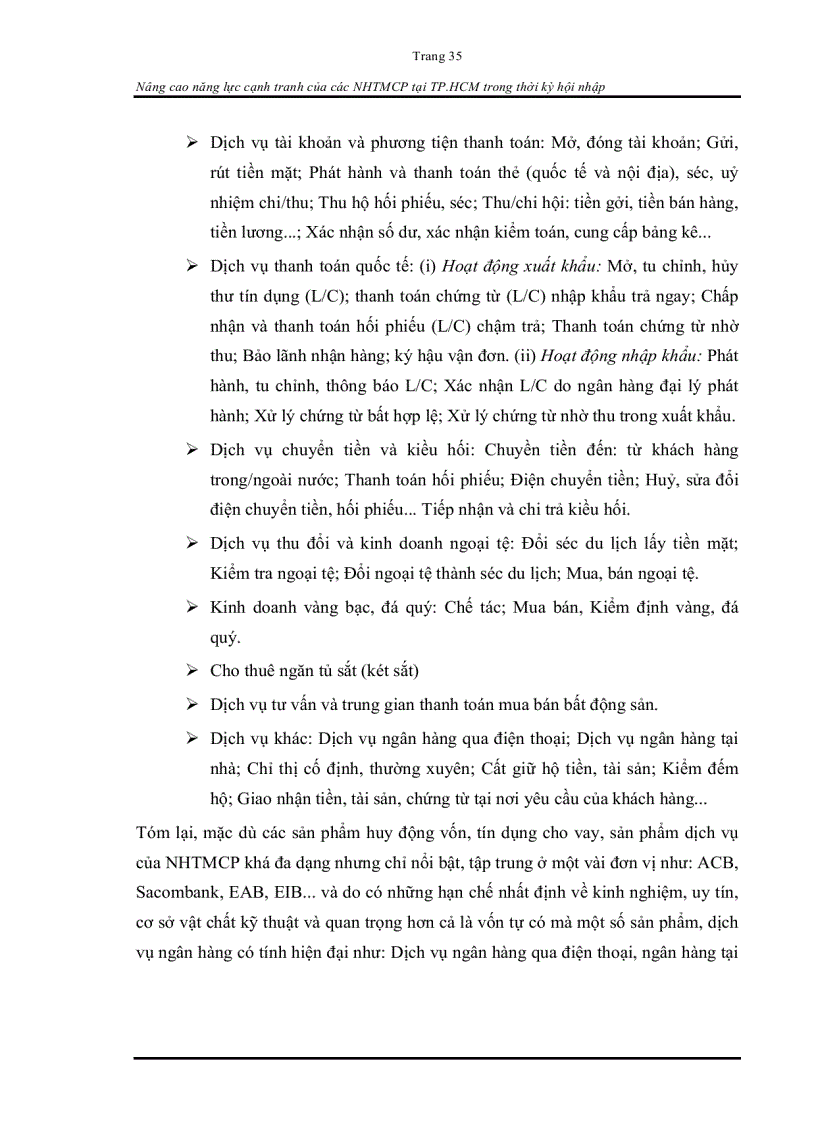 image for page Nâng cao năng lực cạnh tranh của các ngân hàng TMCP tại Thành phố Hồ Chí Minh trong thời kì hội nhập