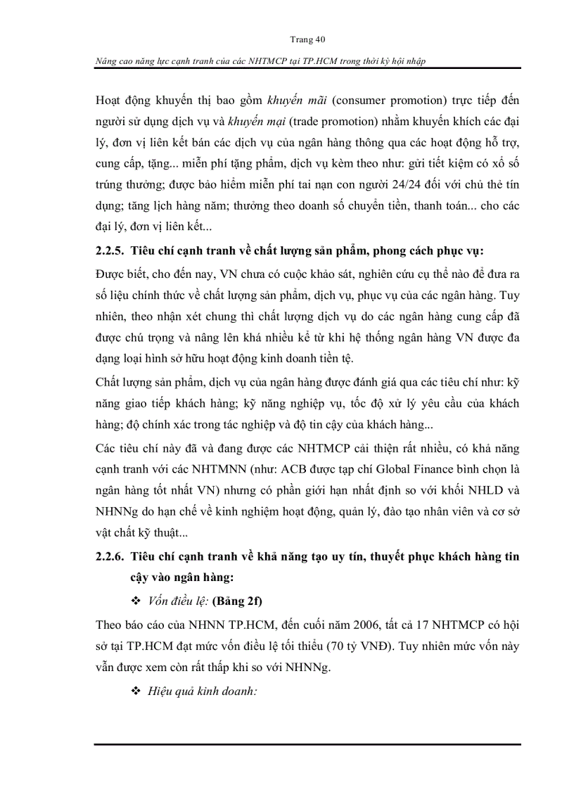image for page Nâng cao năng lực cạnh tranh của các ngân hàng TMCP tại Thành phố Hồ Chí Minh trong thời kì hội nhập
