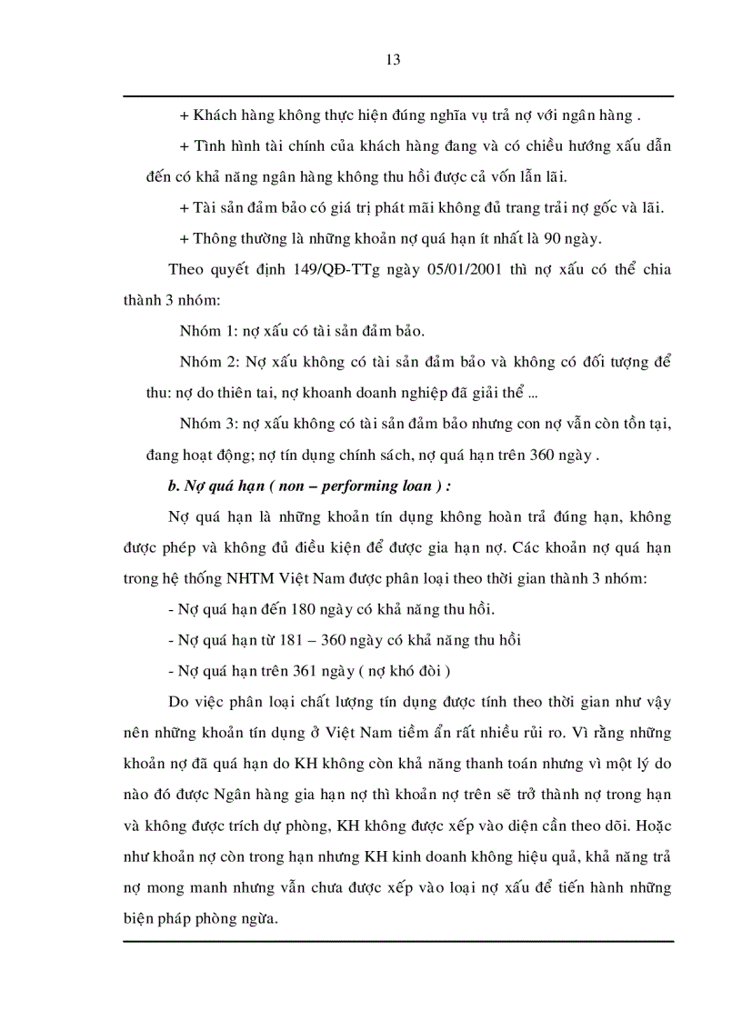 image for page Trích lập và sử dụng dự phòng để xử lý rủi ro tín dụng trong hoạt động kinh doanh của Ngân hàng TMCP Đệ Nhất