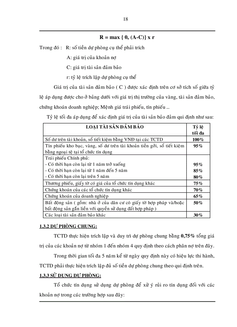 image for page Trích lập và sử dụng dự phòng để xử lý rủi ro tín dụng trong hoạt động kinh doanh của Ngân hàng TMCP Đệ Nhất