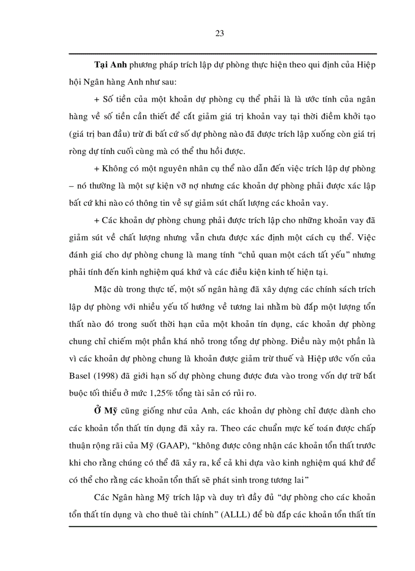 image for page Trích lập và sử dụng dự phòng để xử lý rủi ro tín dụng trong hoạt động kinh doanh của Ngân hàng TMCP Đệ Nhất