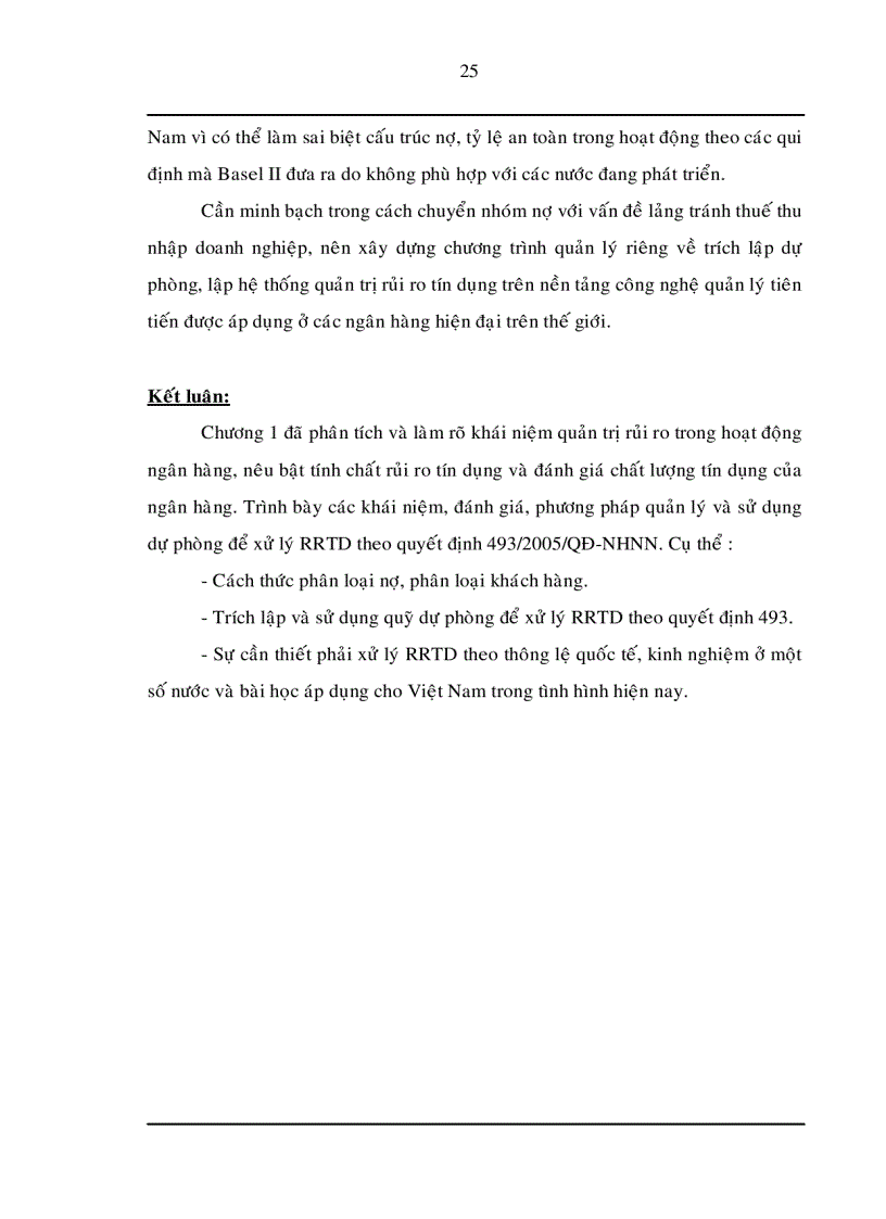 image for page Trích lập và sử dụng dự phòng để xử lý rủi ro tín dụng trong hoạt động kinh doanh của Ngân hàng TMCP Đệ Nhất