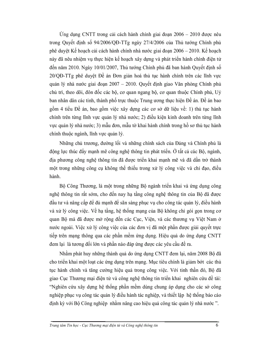 image for page Nghiên cứu xây dựng hệ thống phần mềm dùng chung cho các sở công thương phục vụ công tác điều hành tác nghiệp và thiết lập hệ thống báo cáo định kỳ với bộ công thương nhằm nâng cao hiệu qu