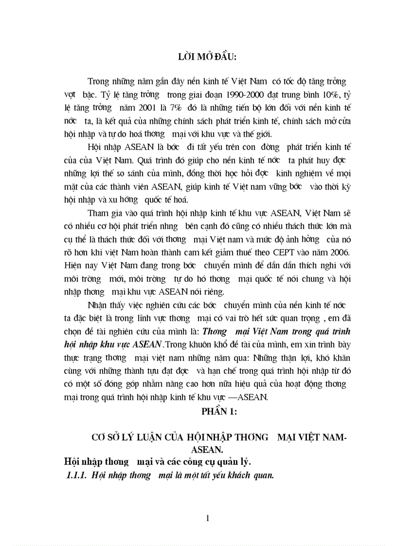 image for page Thương mại Việt Nam trong quá trình hội nhập khu vực ASEAN