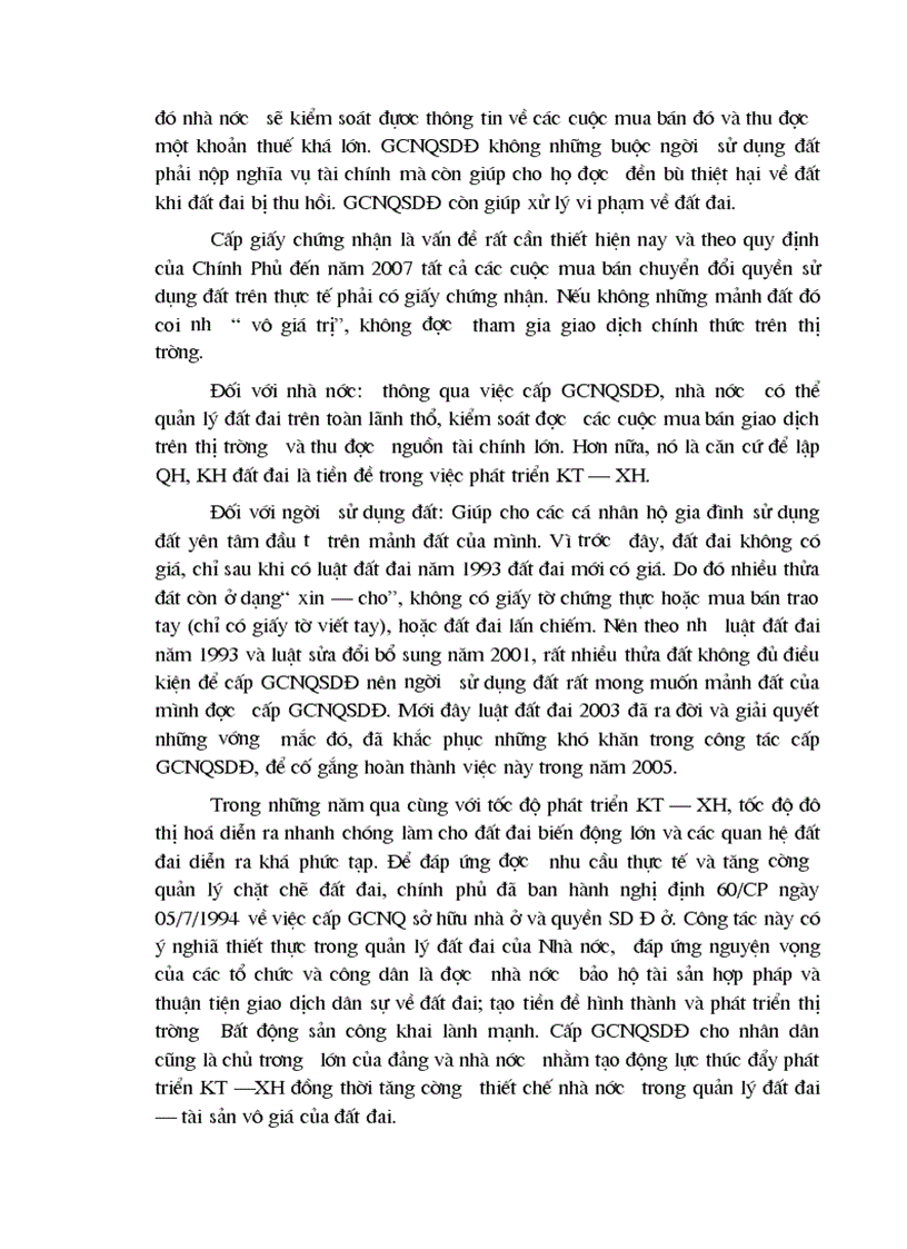 image for page Cơ sở khoa học của việc cấp GCNQSDĐ ở cho hộ gia đình cá nhân đang sử dụng đất