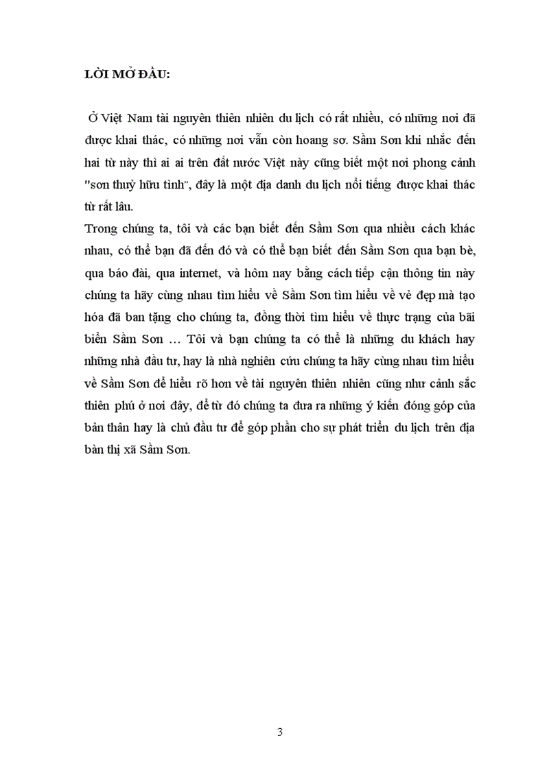 image for page Giá trị tài nguyên thiên nhiên biển trong phát triển du lịch biển ở Sầm Sơn