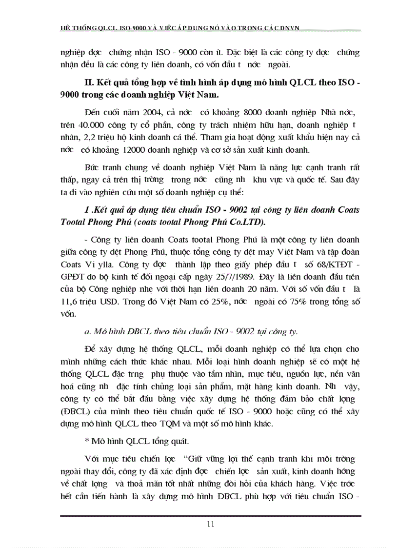 image for page Hệ thống quản lý chất lượng theo tiêu chuẩn ISO 9000 và việc áp dụng nó vào trong các DN Việt Nam