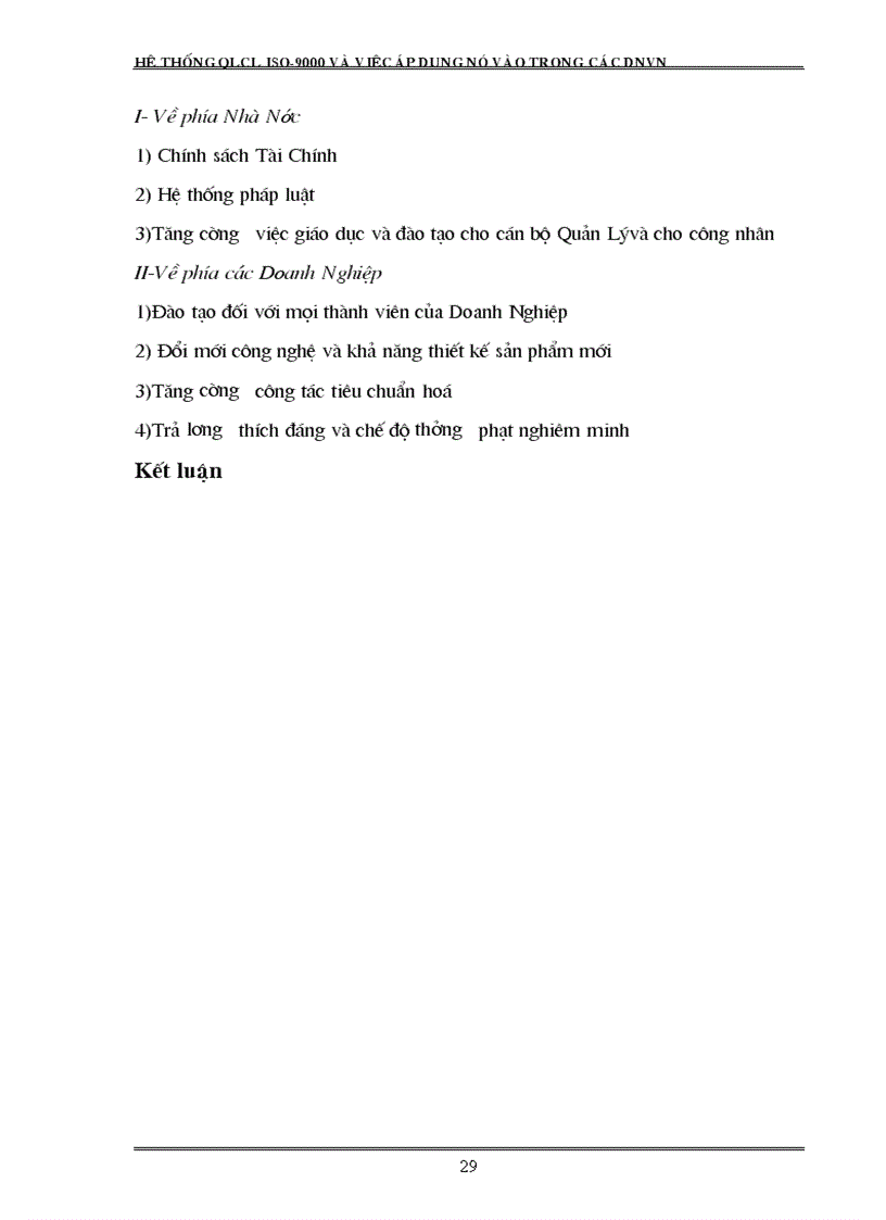 image for page Hệ thống quản lý chất lượng theo tiêu chuẩn ISO 9000 và việc áp dụng nó vào trong các DN Việt Nam