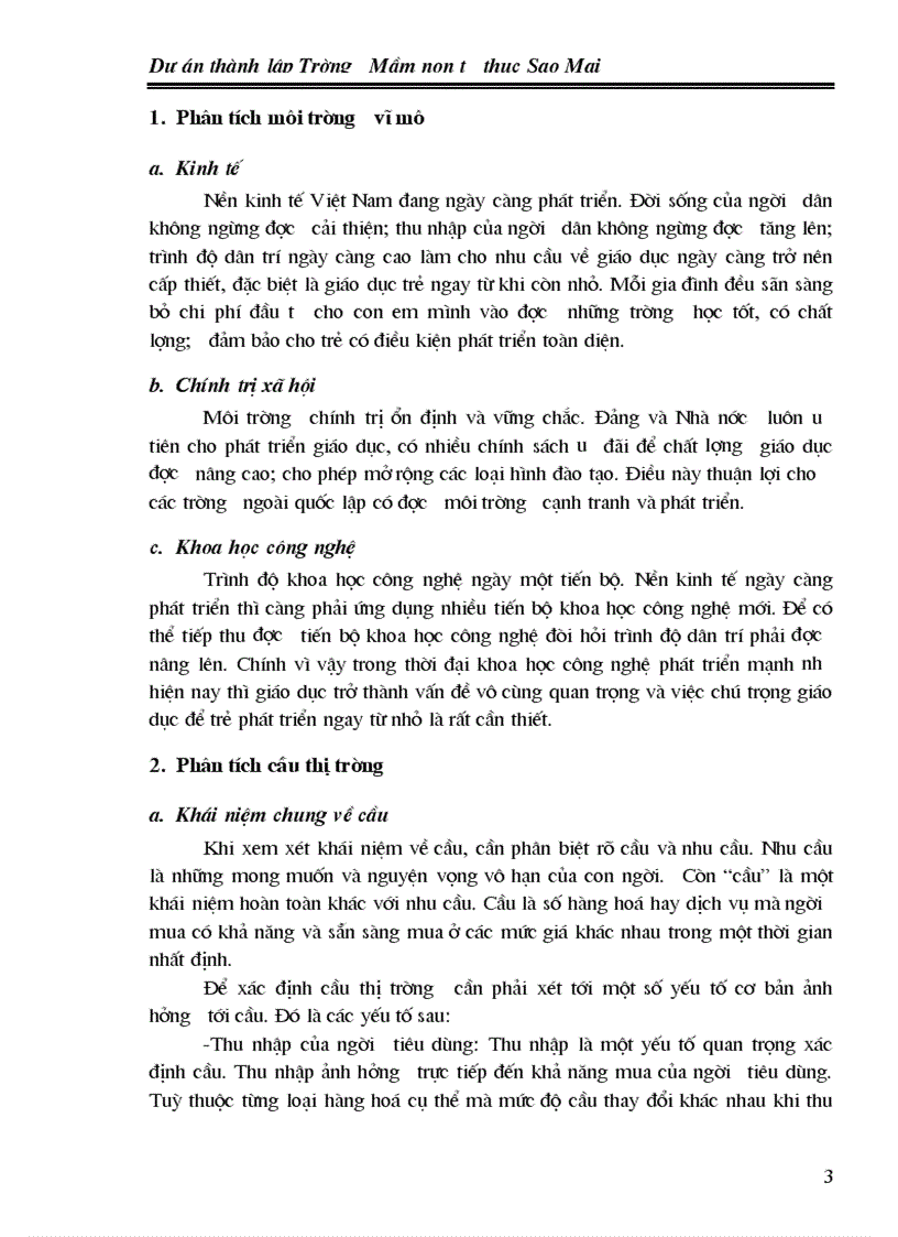 image for page Dự án thành lập Trường Mầm non tư thục Sao Mai