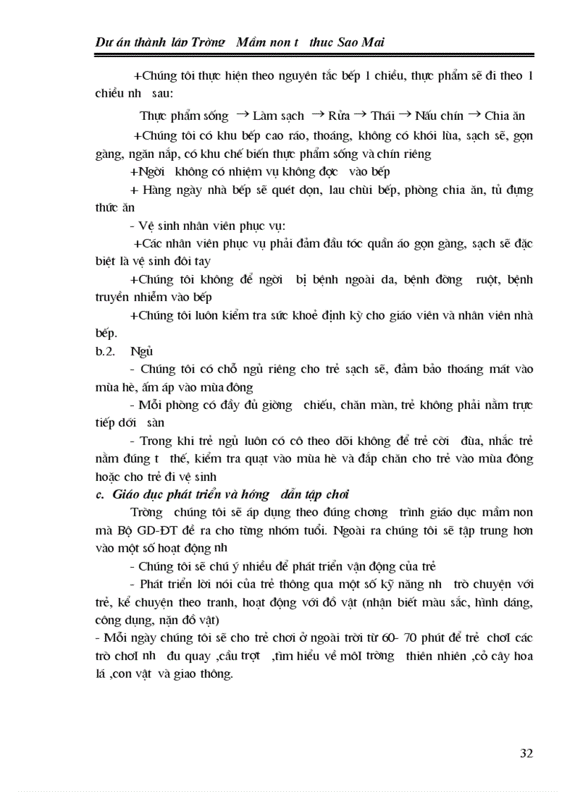 image for page Dự án thành lập Trường Mầm non tư thục Sao Mai