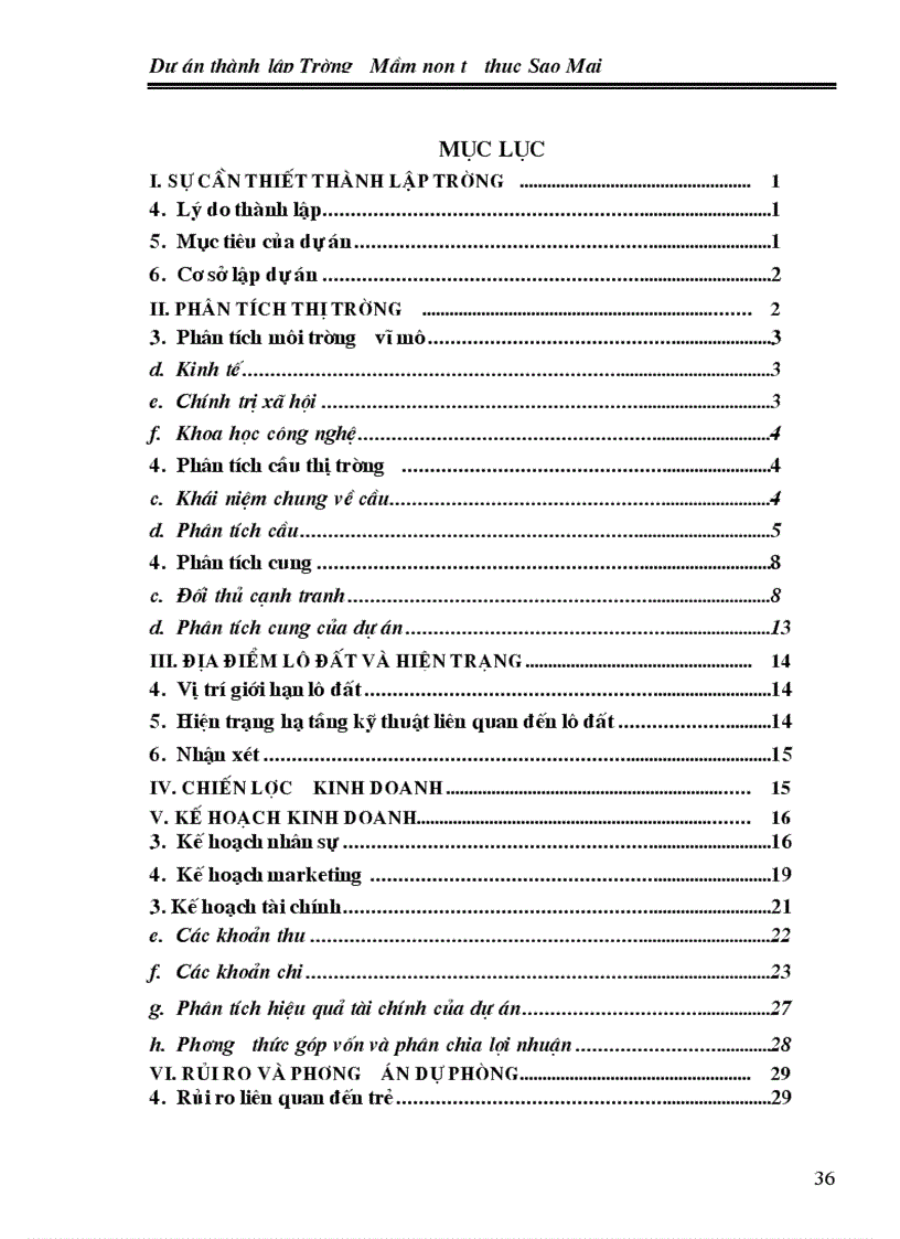 image for page Dự án thành lập Trường Mầm non tư thục Sao Mai