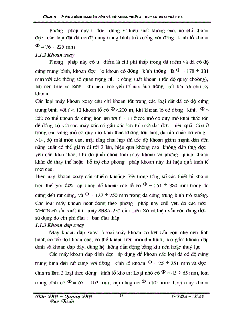 image for page Tình hình nghiên cứu và sử dụng thiết bị khoan khai thác đá 1