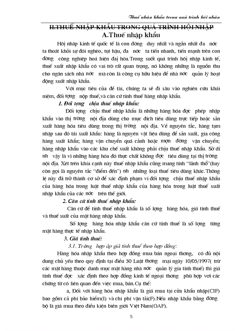 image for page Thuế nhập khẩu trong quá trình hội nhập kinh tế