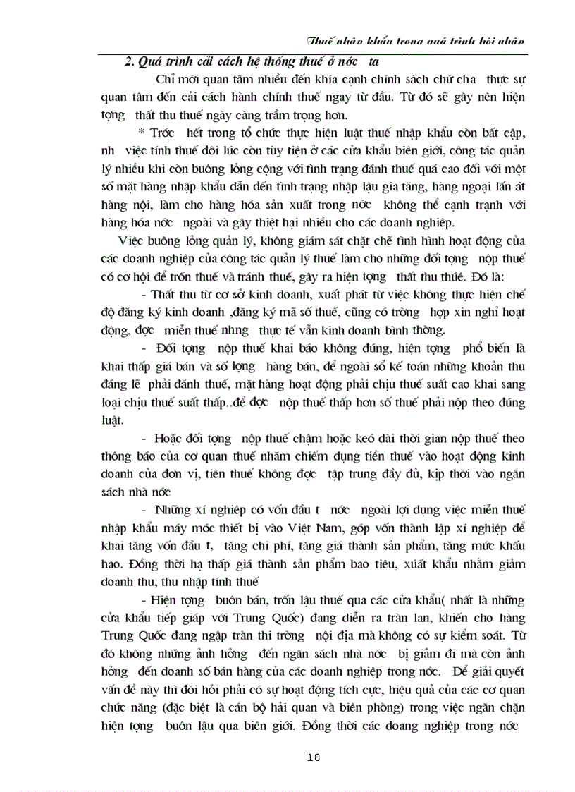 image for page Thuế nhập khẩu trong quá trình hội nhập kinh tế